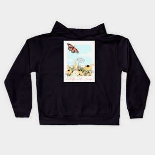 Wildflower Barley Field Kids Hoodie